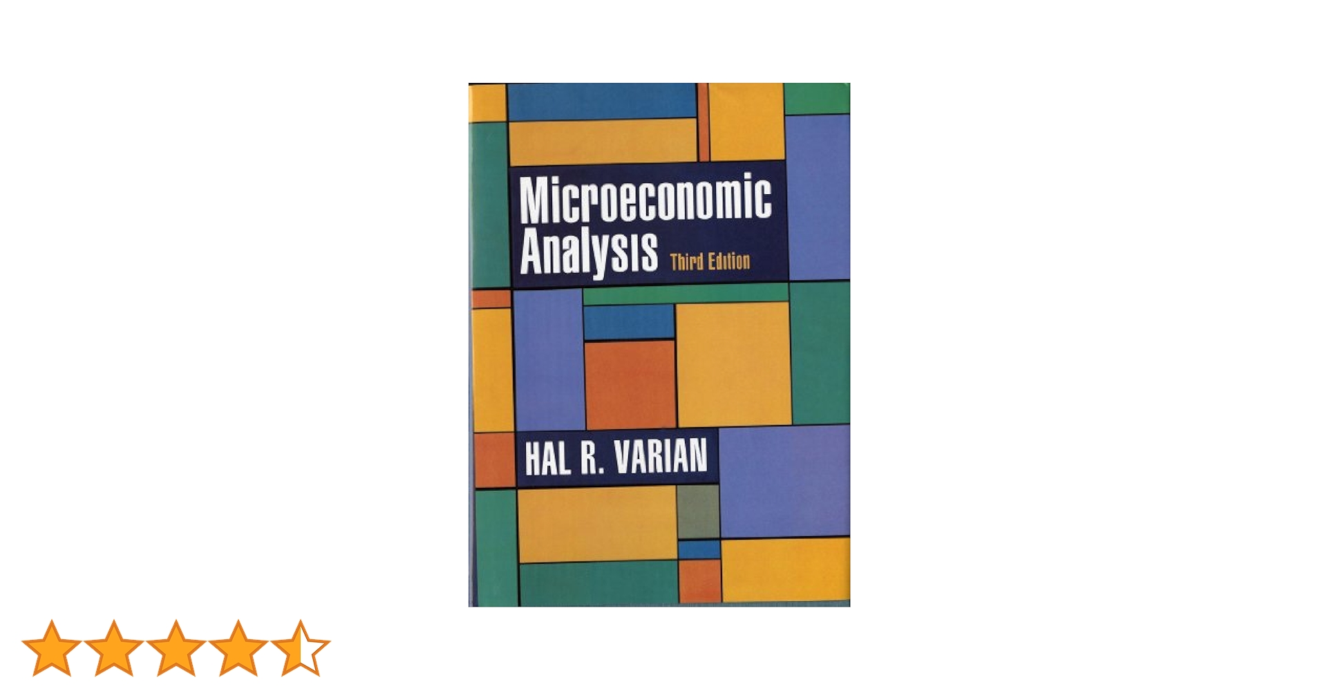 Microeconomic Analysis 第三版 Amazon | Microeconomic Analysis | Varian, Hal R. | Economics